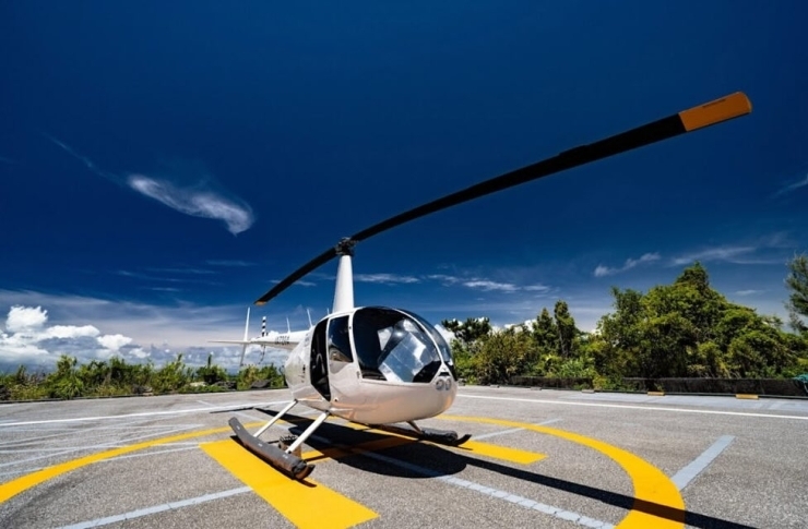 「丹後観光にヘリコプター」