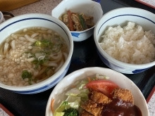 オススメ！「にいみ茶屋」のうどん定食（600円）