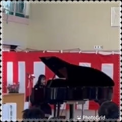 小学校卒業式の歌の、ピアノ伴奏頑張りました。新潟市西区のピアノ教室です。