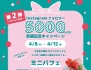 Instagramフォロワー5000人さま突破イベント開催！