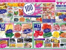 4/16(火)・17(水)　本体価格100円均一！