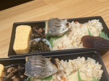 4月週末限定メニューたけのこご飯弁当