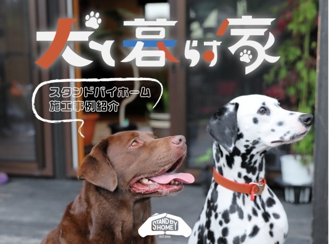 ウッドデッキでお利口に座るI様宅のわんちゃん！「犬と暮らす家　スタンドバイホーム施工事例紹介」