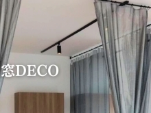 【窓DECO】美容室のカーテン施工事例