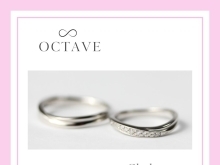 お好みの素材をお選びいただける結婚指輪で人気のOCTAVE
