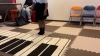 み*み様 ロイスクレヨン　ピアノワンピース　楽器柄　鍵盤柄 Lois CRAYON】ピアノ鍵盤楽譜楽器柄キャミワンピース 美品