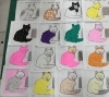 ちぎり絵 小猫と毛糸 インテリア オブジェ ディスプレイ 美術