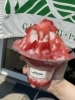 抹茶 イチゴ　かき氷 秒でとろける、ふわふわ絶品かき氷！「抹茶」と「いちご」が新しくなり