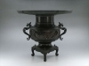 燕三条製　茶道具　工芸品　彫刻入りアンティーク 新潟市/三条市/買取本舗ふくろう】 陵山 銅製 薄端 花瓶 花器 茶器