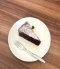 ガトーショコラ 500円「ほんのり温かいアップルパイ&ガトーショコラで“ほっと一息”」