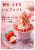 宇都宮】果肉たっぷり！贅沢けずりいちごソフトが今月11日から登場