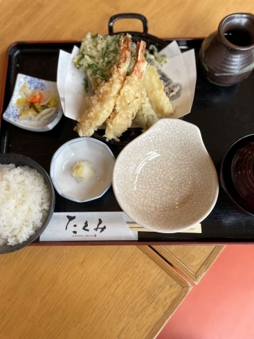 てんぷら「たくみ」の天ぷら定食「[那須塩原市ランチ]たくみの天ぷら定食」
