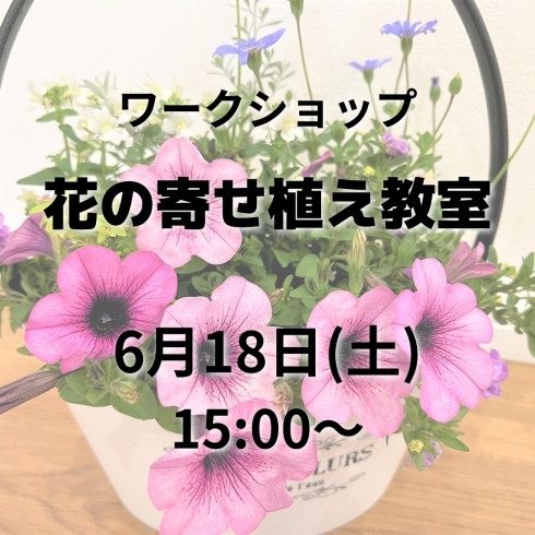 「花の寄せ植え教室【6月イベント】」