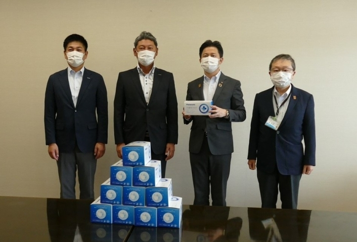 「松江市様にマスクを3000枚寄贈しました。」