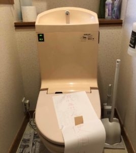 施工前「箕面市　K様邸　TOTO製トイレ交換工事」