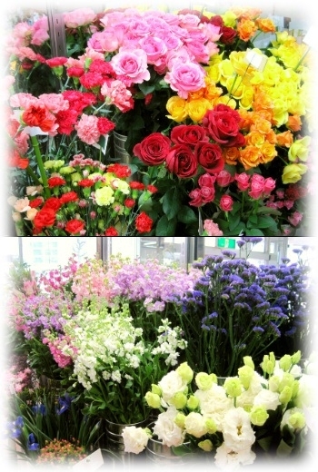 沢山の切り花を用意しています「三次花壇 十日市店」