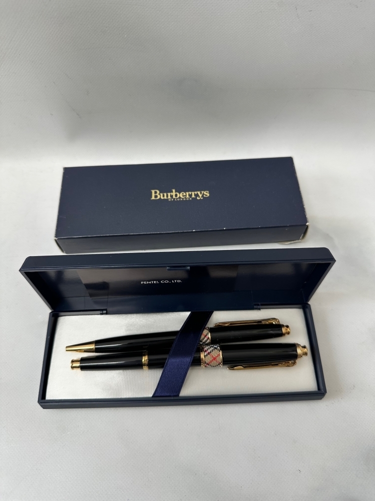 正規品/新 Burberry PENTEL ボールペン シャーペン セット | carren.jp