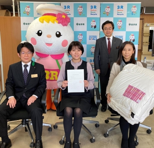 「tsumugi羽毛掛布団が「岩手県再生資源利用認定製品」へ登録されました。」
