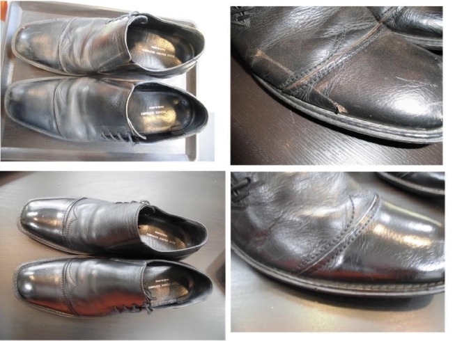 靴カラーリング「革靴の補修」