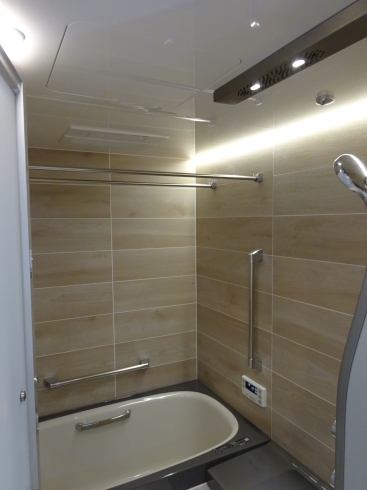 完成した浴室は、上質な空間を演出します「リクシルのバスルーム【スパージュ】。【行徳・市川市・浦安市・江戸川区周辺でリフォームをお考えなら東京ベイサービスグループ】」