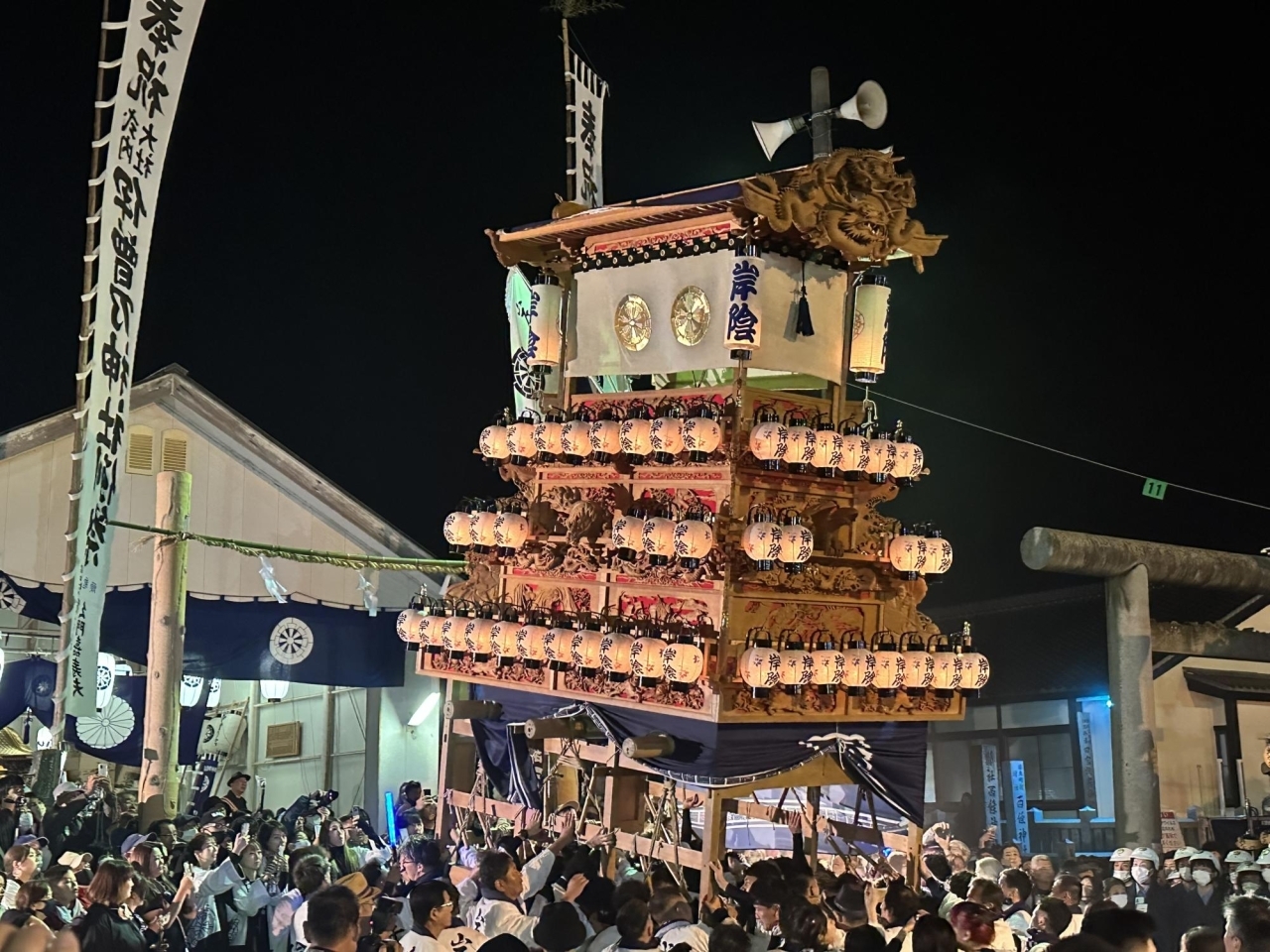 2023年10月16日撮影|伊曽乃神社祭礼・お旅所で宮出し