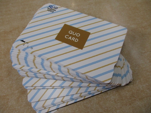 QUO CARD／クオカード「QUO CARD／クオカードの高換金は佐世保市の　　　買取専門店大吉　佐世保店へお任せ下さい！」