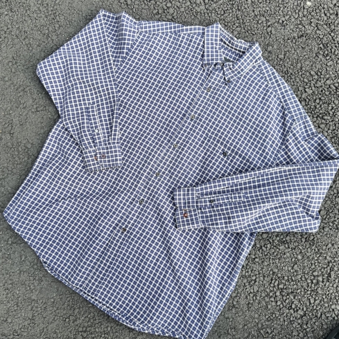 block check shirt「🏷️Eddie Bauer block check shirt【千葉駅・千葉中央駅徒歩7分にある古着屋です！80 ～90sのアメリカ・ヨーロッパ古着、メンズ・レディース取り扱いあります◎】」