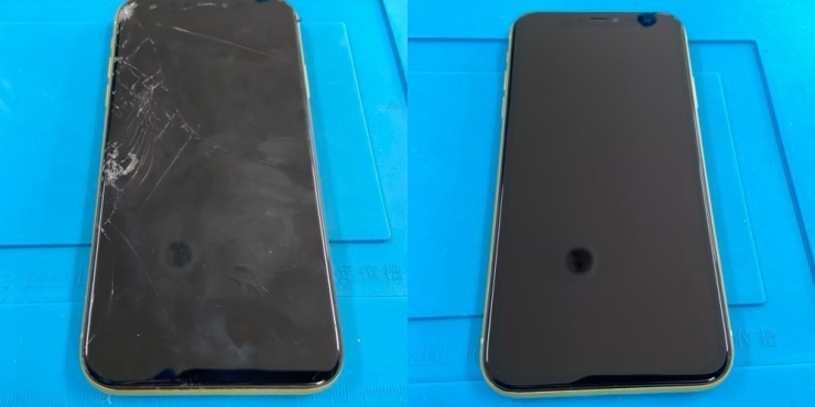 iPhone11画面修理「液晶漏れも修理可能です！」