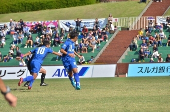 後に流し蔵田選手がシュート！