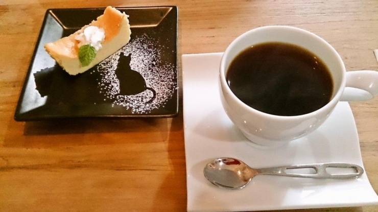 ベイクドチーズケーキと本日のコーヒー（グァテマラ）