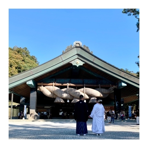 「神楽殿挙式のお客様のご紹介♡」