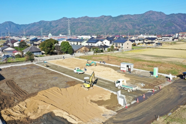 高岡町造成工事進捗状況12/25「高岡町造成工事進捗状況です！！」