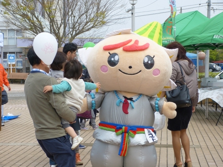 ミコットも「大地の春まつり」の応援に来ましたよ。