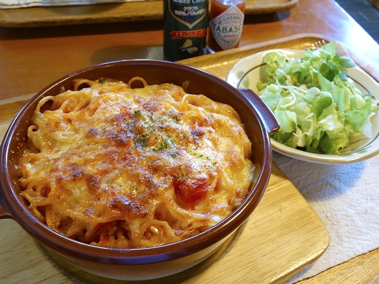 チートマこと「チーズ焼きスパゲティ トマトソース風」