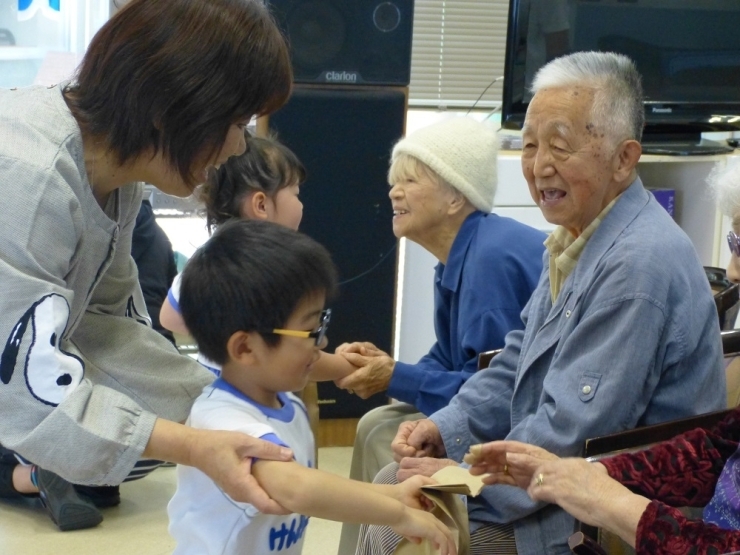 「頑張ったね。上手だったね♪」