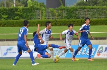 園田選手　貪欲にゴールを狙います