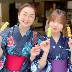 涼しい浴衣で美味しく柴又散策 ~浴衣と半幅帯プレゼント&着付けも学べるスペシャル企画~