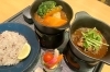 赤(野菜)と黒(ポーク)のハーフセット