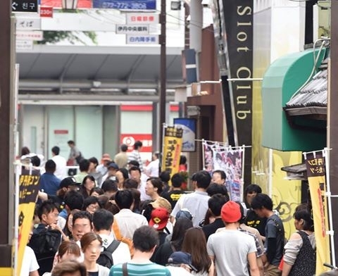 昨年のいたミーツ2015・ひがし商店街の風景