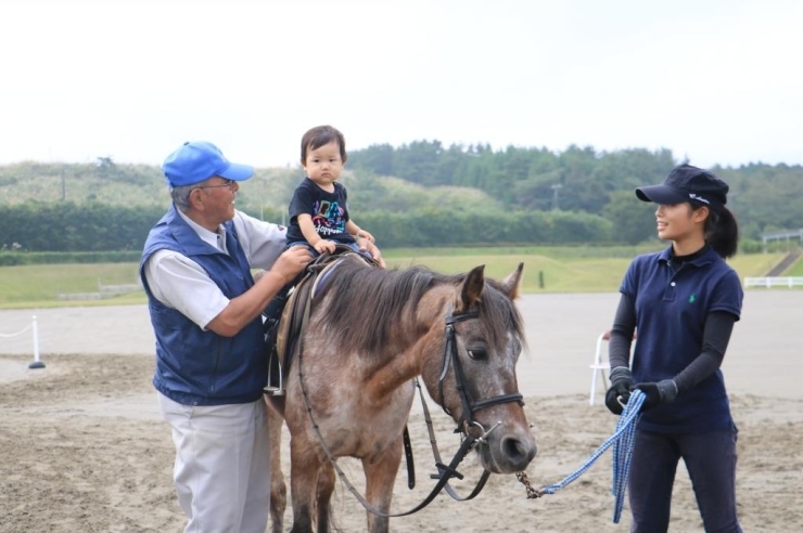 乗馬体験コーナーもありました♪