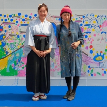 千葉清藍さん(左)と蟹江杏さん(右)