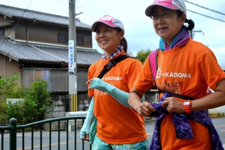 さわやかな表情で門真市内を駆け抜けます！