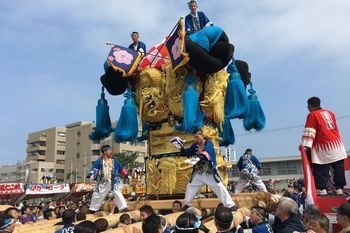 楠崎太鼓台（河川敷）