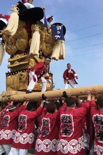 松乃木太鼓台（河川敷）