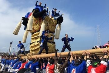 東雲太鼓台（河川敷）