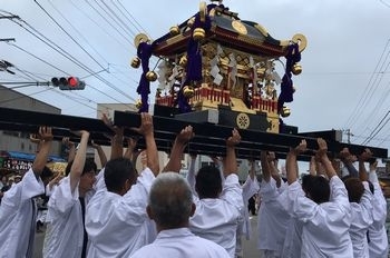 御神輿入場（多喜浜駅前）