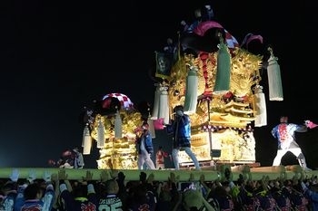 長野太鼓台・高祖太鼓台（池田池公園）