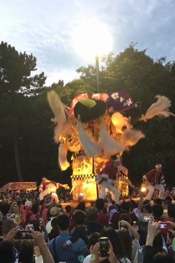 八旛神社かきくらべ1位　澤津太鼓台