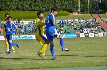 白石選手のヒールパス　見事に決まりました！