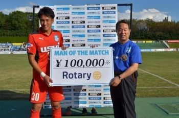 MAN OF THE MATCH　石田選手